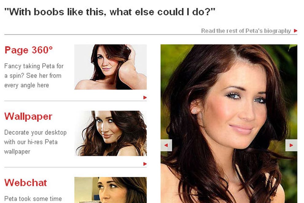 You might not agree with her view, but it's good to see Page 3 girl